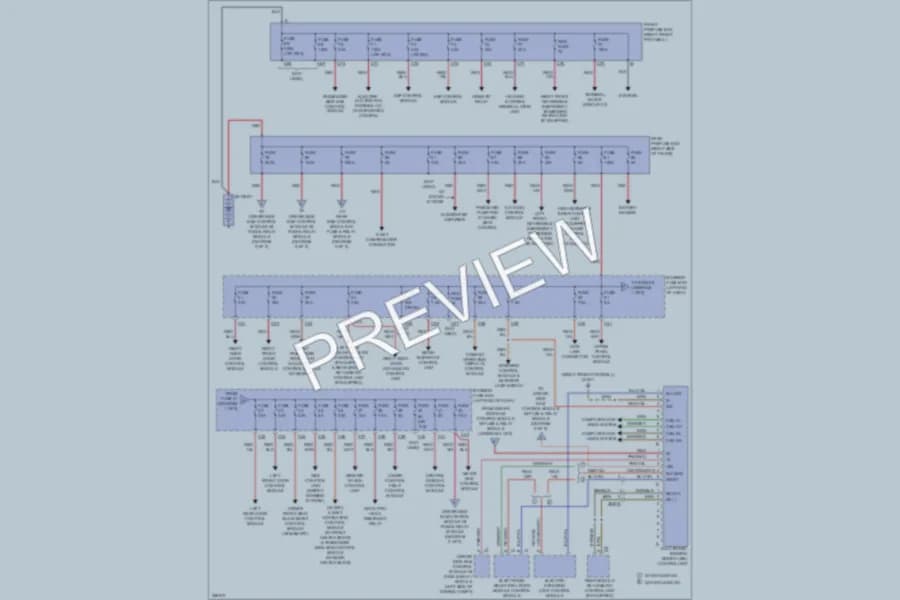 2011 MercedesBenz CLS550 Power Distribution wiring diagram preview