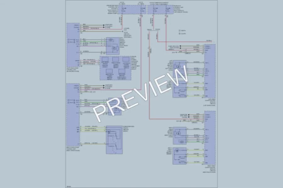 2011 MercedesBenz E350 Power Windows wiring diagram preview