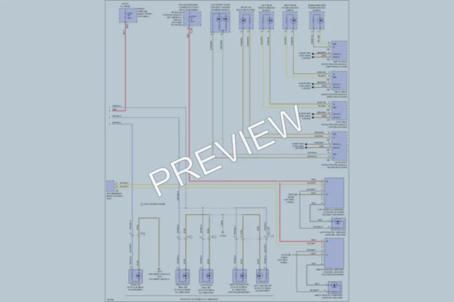 2011 MercedesBenz E350BLUETEC Interior Lights wiring diagram preview