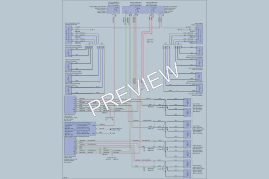 2011 MercedesBenz E350BLUETEC Power Seats wiring diagram preview