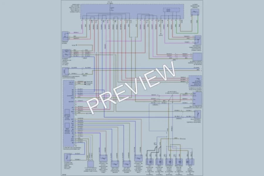 2011 MercedesBenz E550 Air Conditioning wiring diagram preview