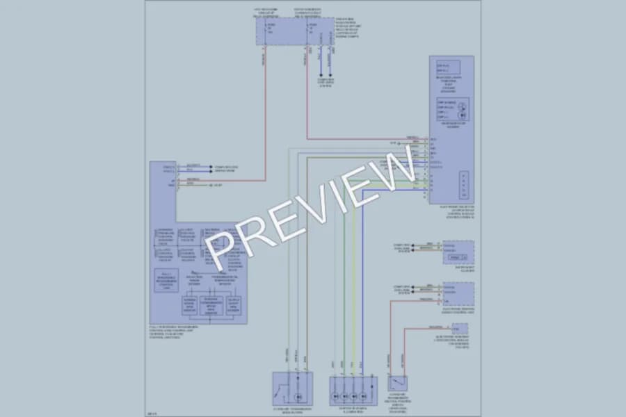 2011 MercedesBenz E550 Transmission wiring diagram preview