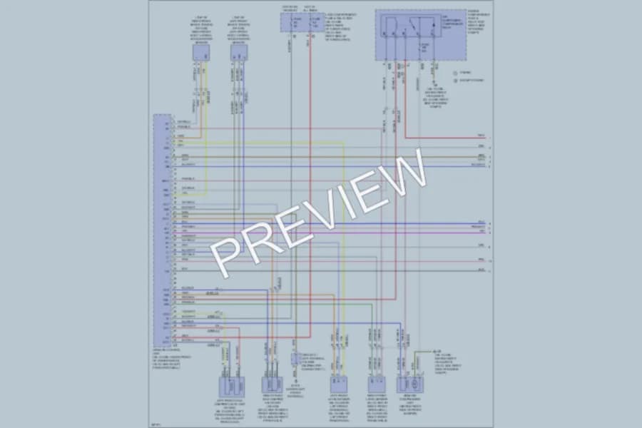 2011 MercedesBenz GL350BLUETEC Electronic Suspension wiring diagram preview