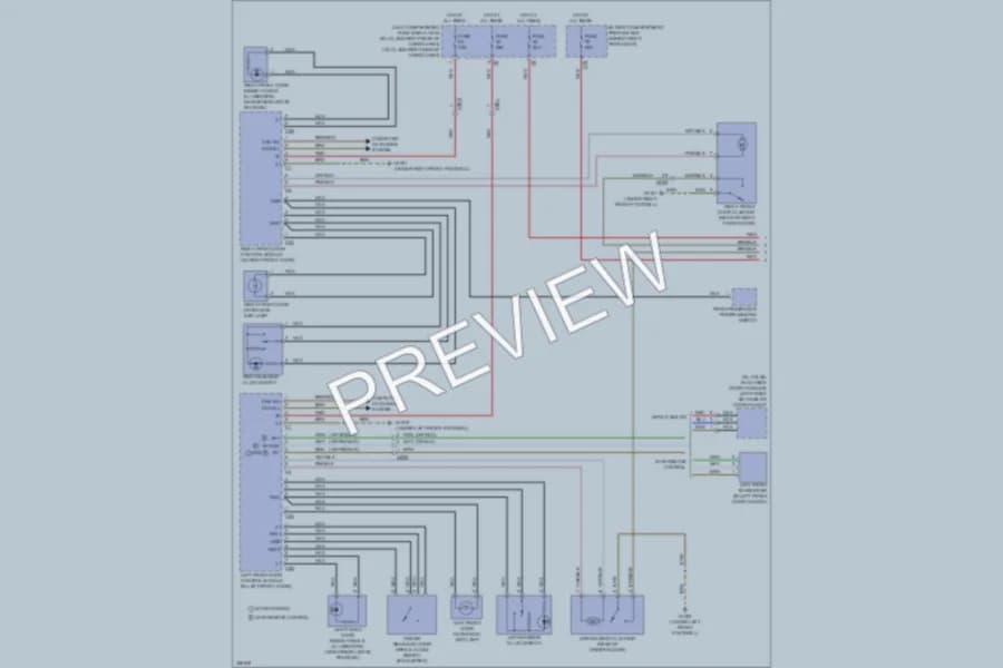 2011 MercedesBenz GL350BLUETEC Power Door Locks wiring diagram preview