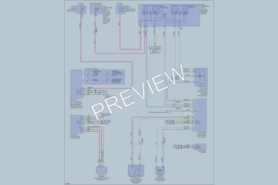 2011 MercedesBenz GL350BLUETEC Wiper Washer wiring diagram preview