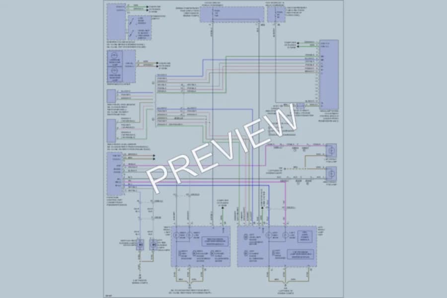 2011 MercedesBenz GL550 Headlights wiring diagram preview