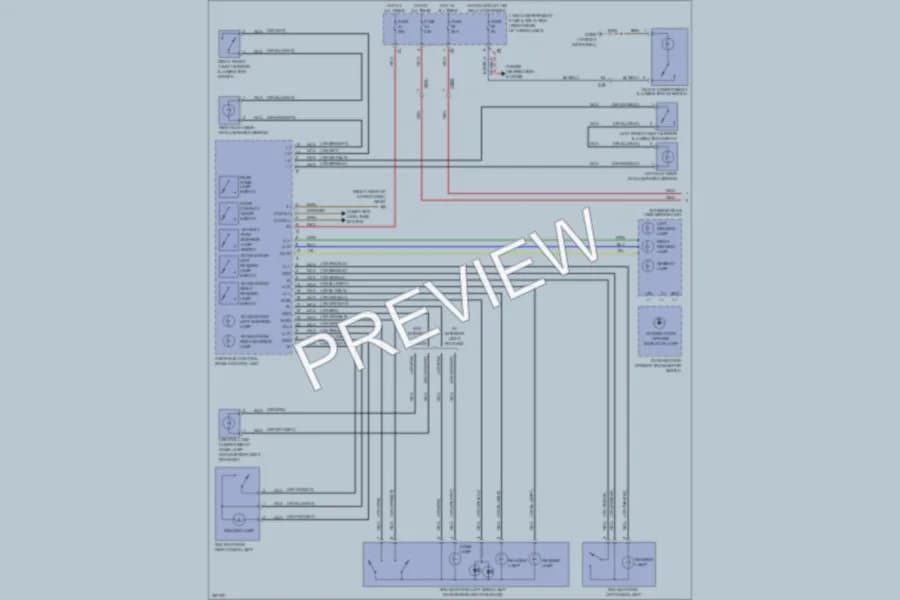 2011 MercedesBenz GL550 Interior Lights wiring diagram preview