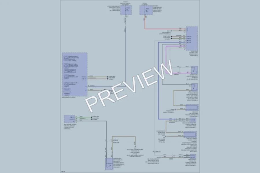 2011 MercedesBenz GL550 Warning Systems wiring diagram preview