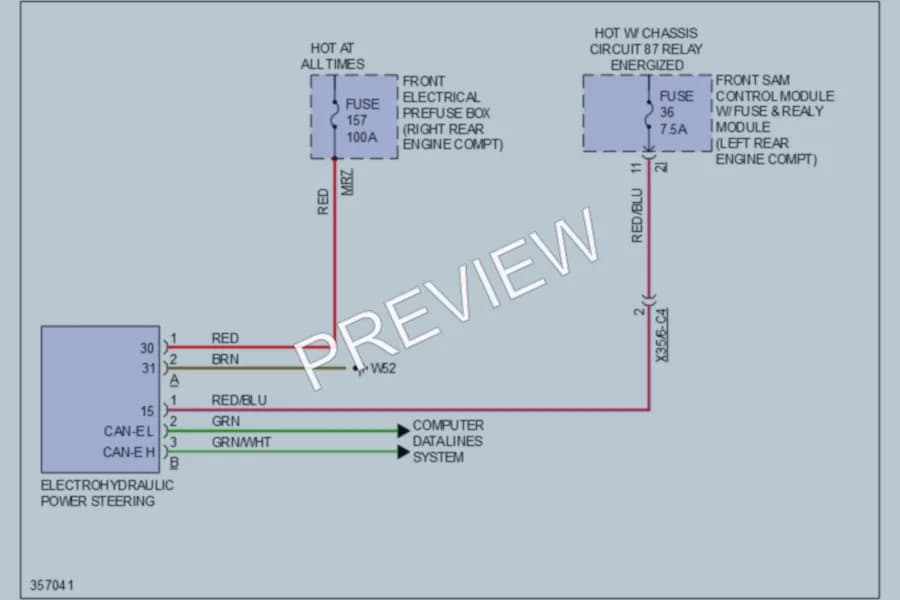 2011 MercedesBenz GLK350 Electronic Power Steering wiring diagram preview
