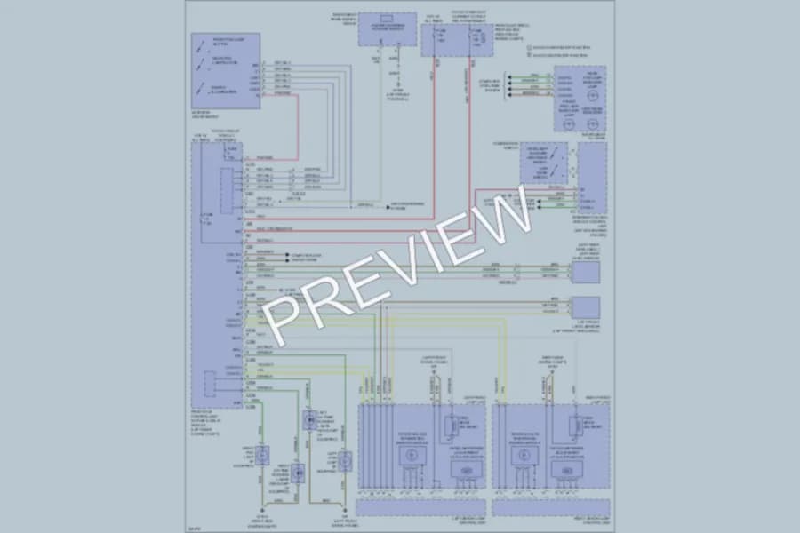2011 MercedesBenz GLK350 Headlights wiring diagram preview