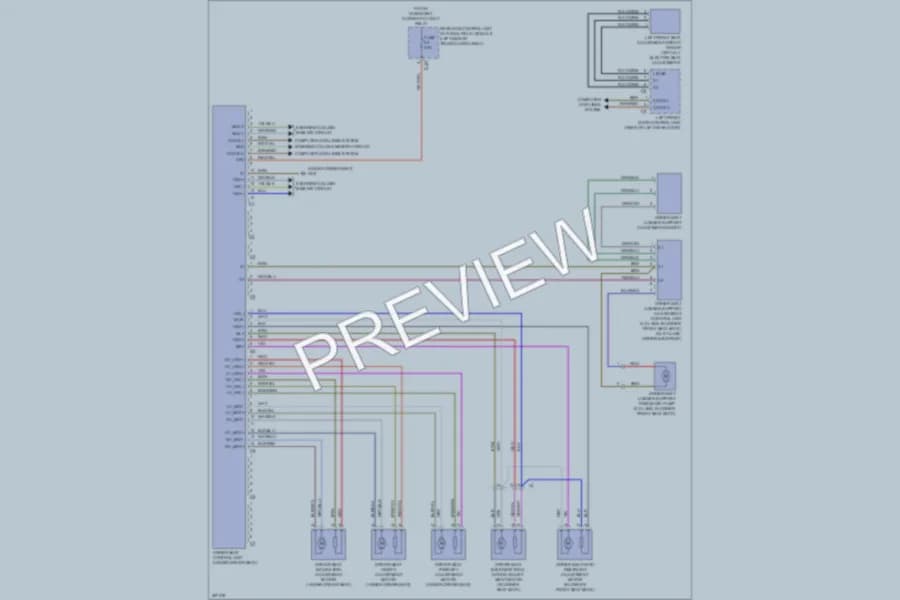 2011 MercedesBenz GLK350 Memory Systems wiring diagram preview