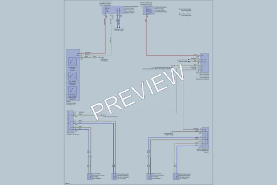 2011 MercedesBenz GLK350 Power Seats wiring diagram preview