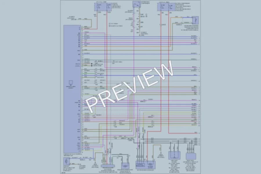 2011 MercedesBenz ML350 Air Conditioning wiring diagram preview