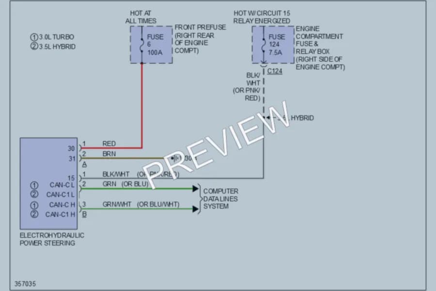 2011 MercedesBenz ML350 Electronic Power Steering wiring diagram preview