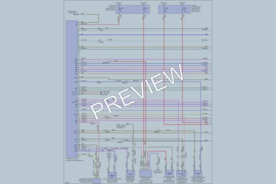 2011 MercedesBenz R350 Air Conditioning wiring diagram preview