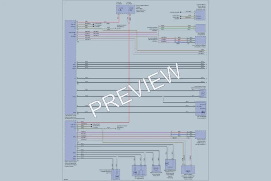 2011 MercedesBenz R350 Power Door Locks wiring diagram preview