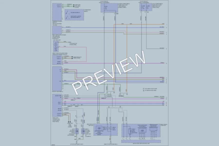 2011 MercedesBenz R350BLUETEC Headlights wiring diagram preview