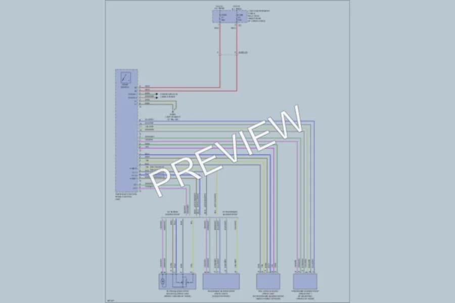 2011 MercedesBenz R350BLUETEC Power Top Sunroof wiring diagram preview