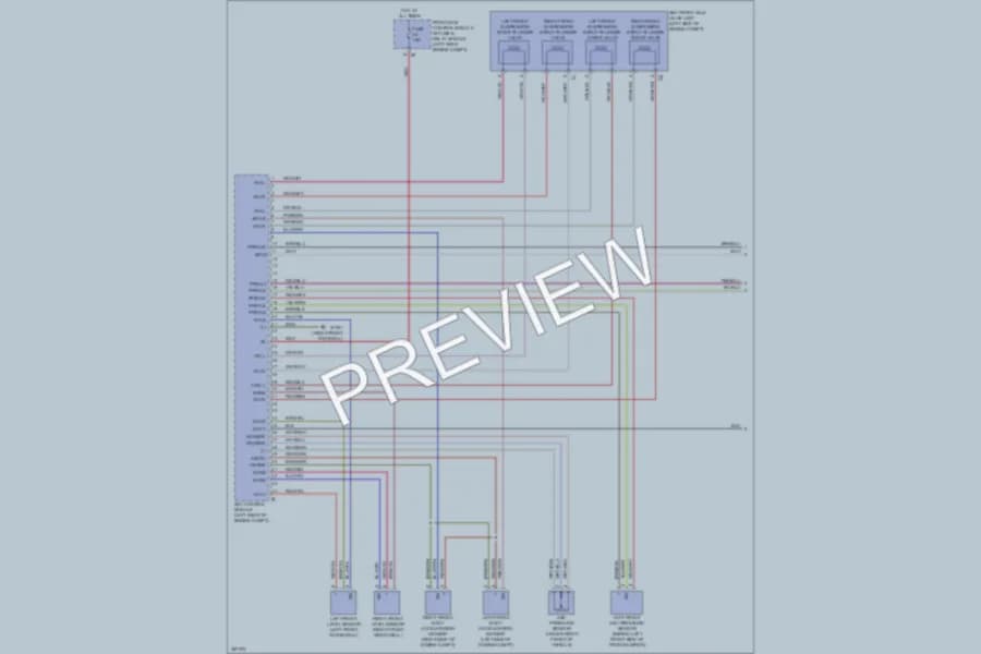 2011 MercedesBenz S400HYBRID Electronic Suspension wiring diagram preview