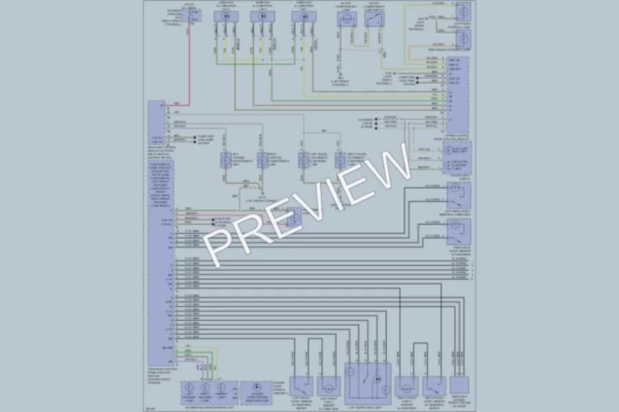 2011 MercedesBenz S400HYBRID Interior Lights wiring diagram preview