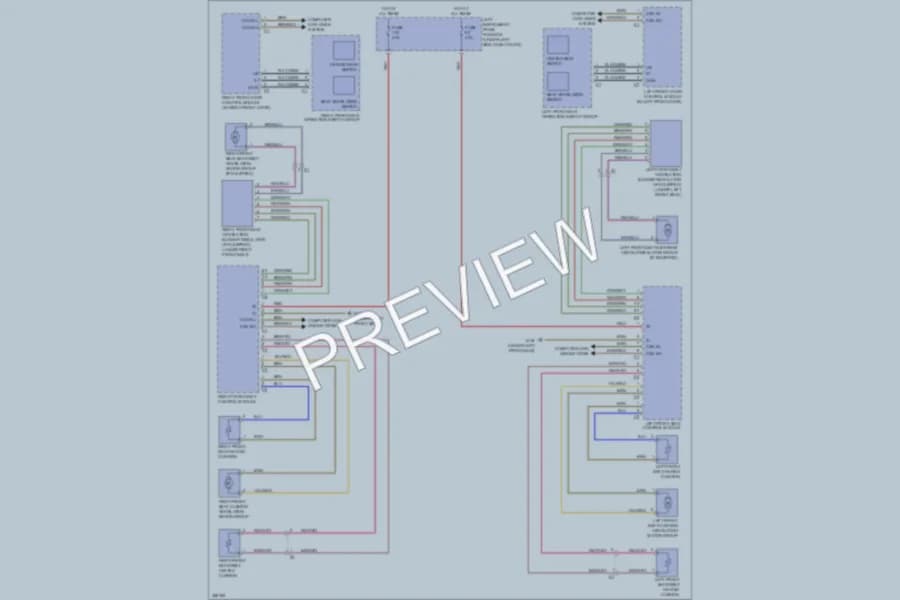 2011 MercedesBenz S400HYBRID Power Seats wiring diagram preview