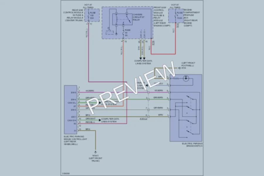 2011 MercedesBenz S400HYBRID Shift Interlock wiring diagram preview