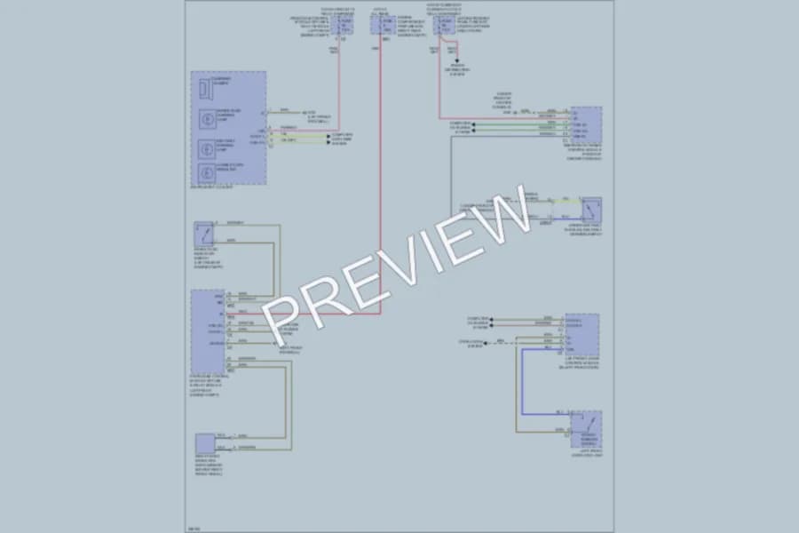 2011 MercedesBenz S400HYBRID Warning Systems wiring diagram preview