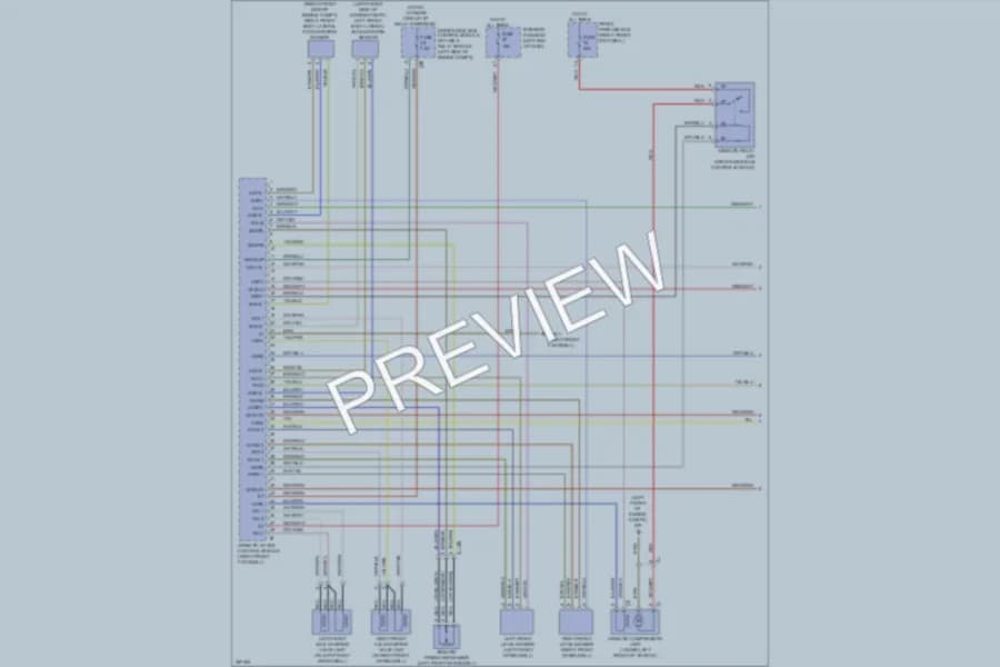 2011 MercedesBenz S550 Electronic Suspension wiring diagram preview