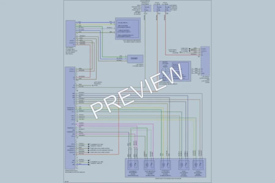 2011 MercedesBenz S550 Memory Systems wiring diagram preview