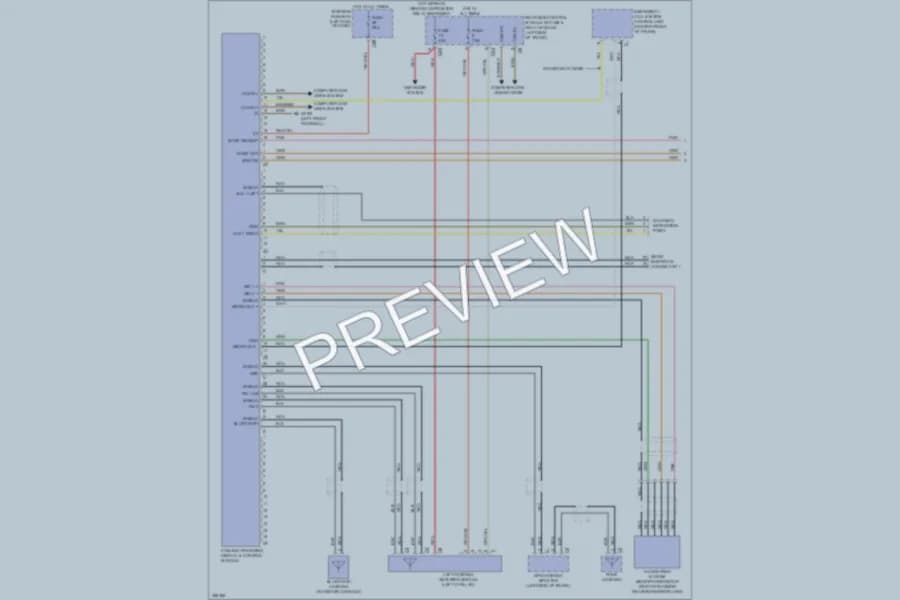 2011 MercedesBenz S550 Navigation wiring diagram preview