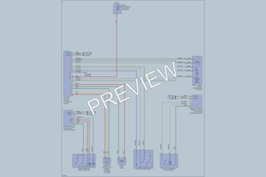 2011 MercedesBenz S550 Trunk Tailgate Fuel Door wiring diagram preview