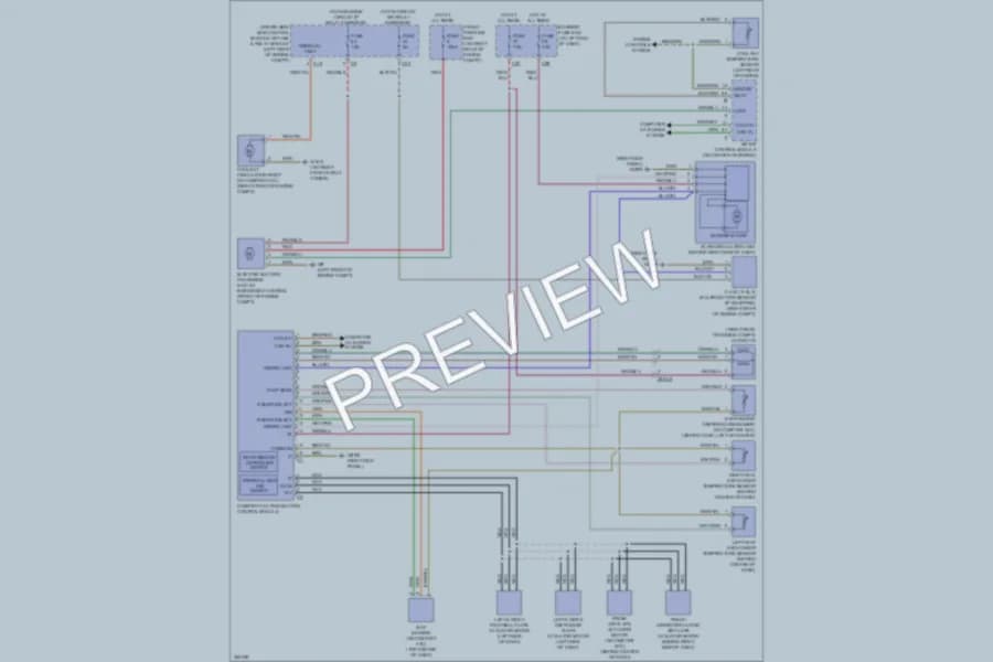 2011 MercedesBenz SLK300 Air Conditioning wiring diagram preview