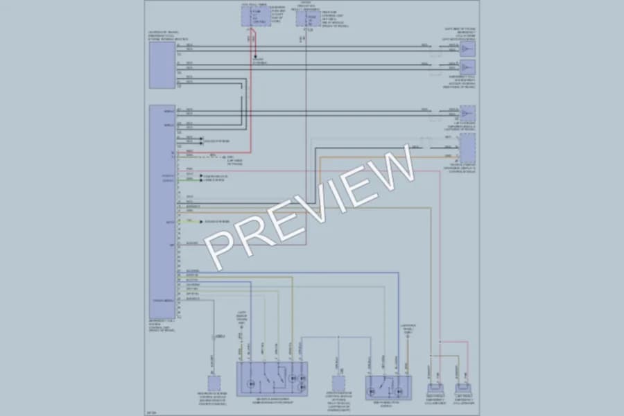 2011 MercedesBenz SLK300 Navigation wiring diagram preview