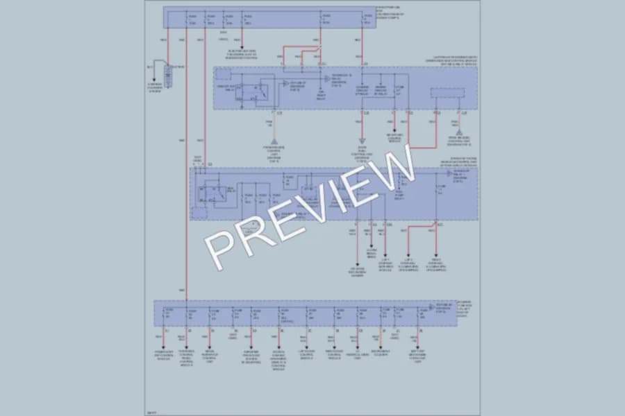 2011 MercedesBenz SLK300 Power Distribution wiring diagram preview