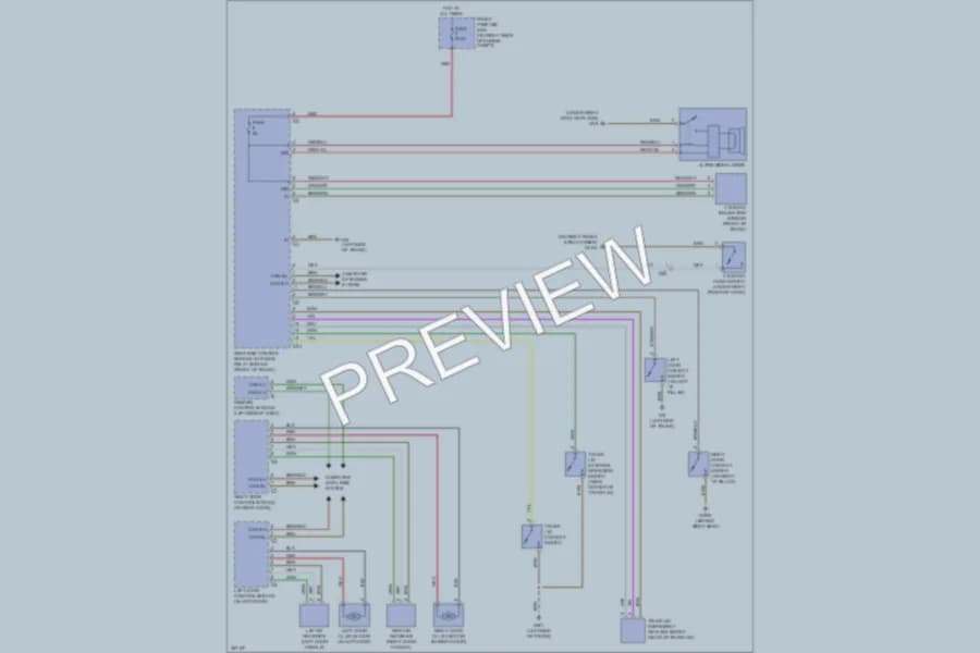 2011 MercedesBenz SLK350 Anti Theft wiring diagram preview