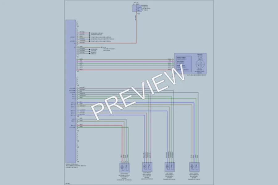 2011 MercedesBenz SLK350 Memory Systems wiring diagram preview