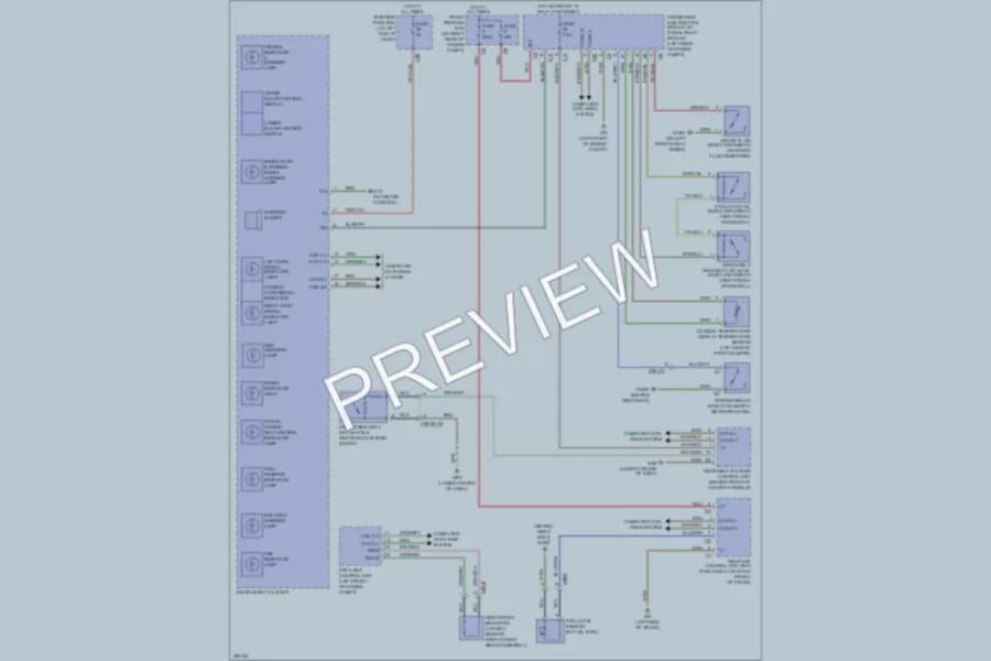 2011 MercedesBenz SLK350 Warning Systems wiring diagram preview