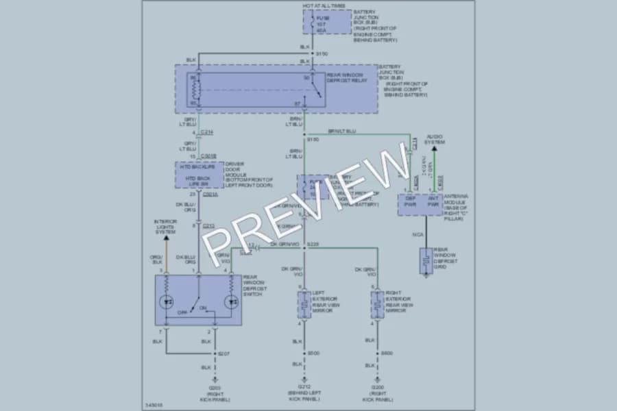 2011 Mercury GrandMarquis Defoggers Wiring Diagrams protected preview