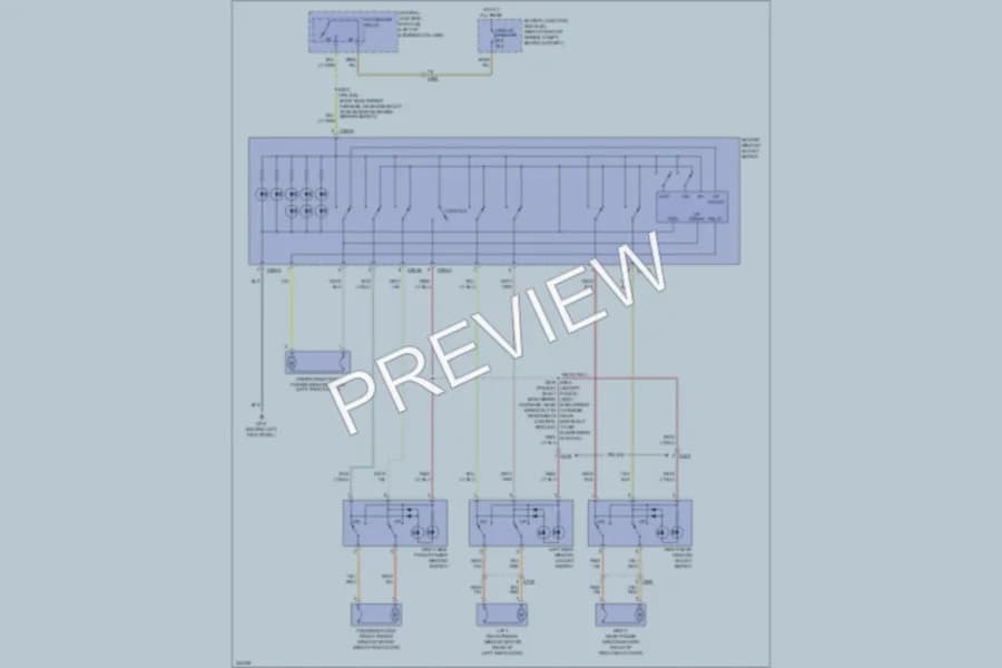 2011 Mercury GrandMarquis Power Windows wiring diagram preview