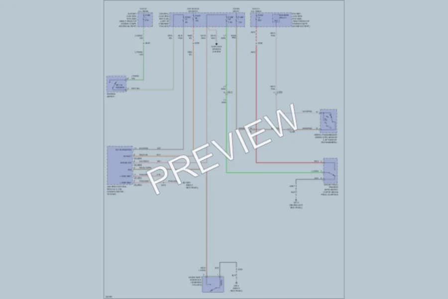 2011 Mercury GrandMarquis Shift Interlock wiring diagram preview