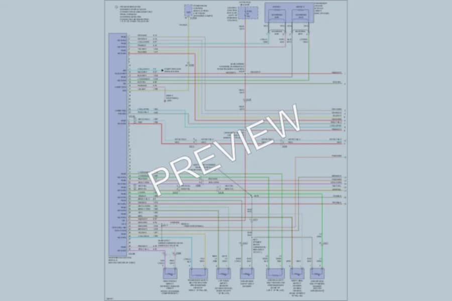 2011 Mercury GrandMarquis Supplemental Restraints wiring diagram preview