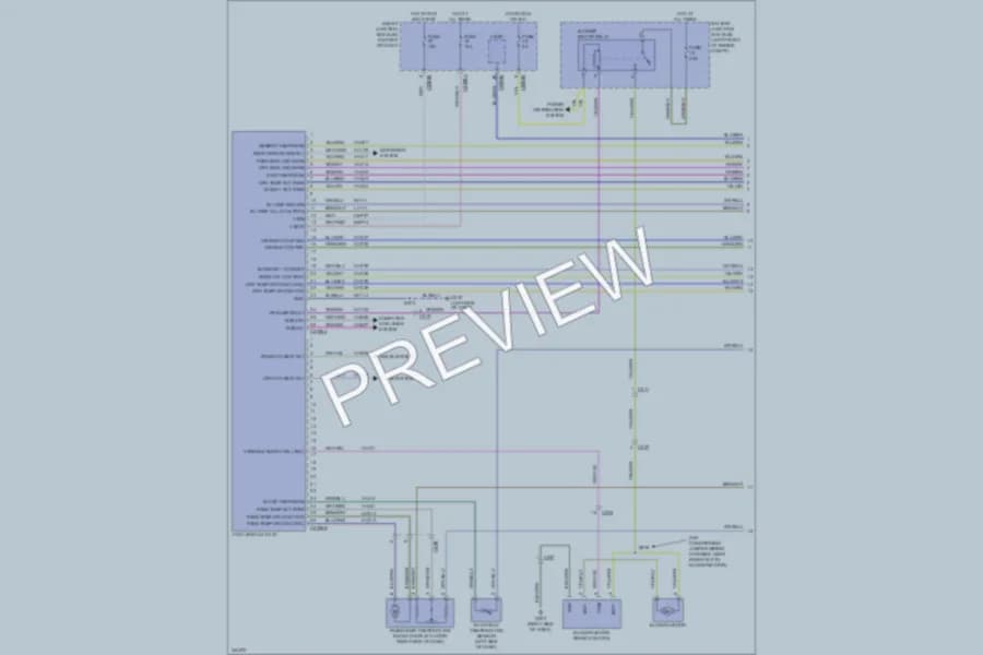 2011 Mercury MarinerHybrid Air Conditioning wiring diagram preview