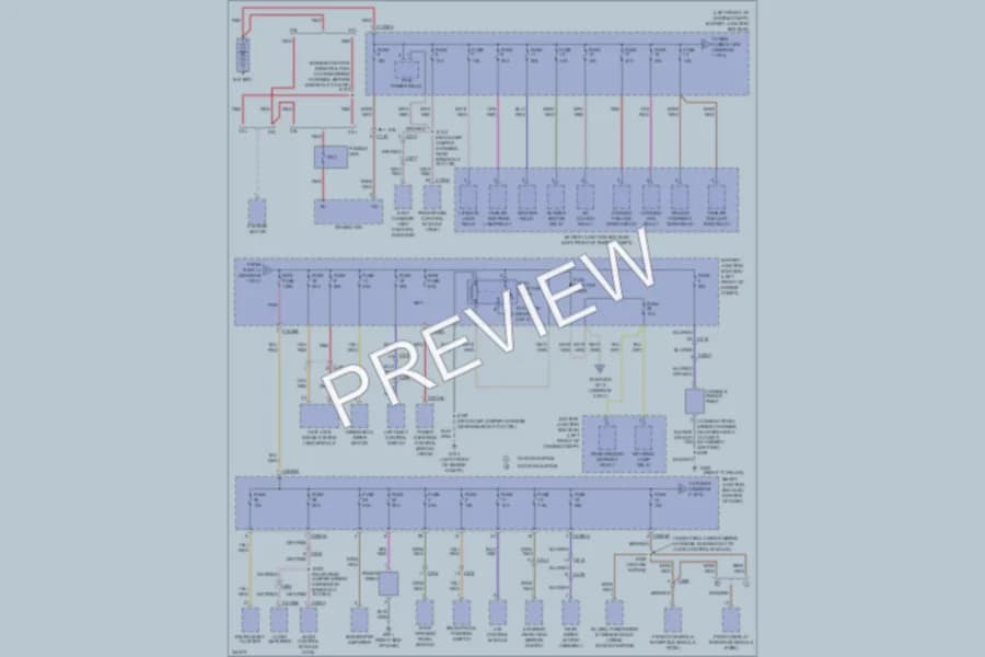 2011 Mercury MarinerHybrid Power Distribution wiring diagram preview