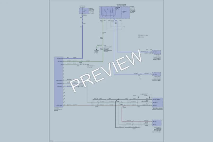 2011 Mercury Milan Power Mirrors wiring diagram preview