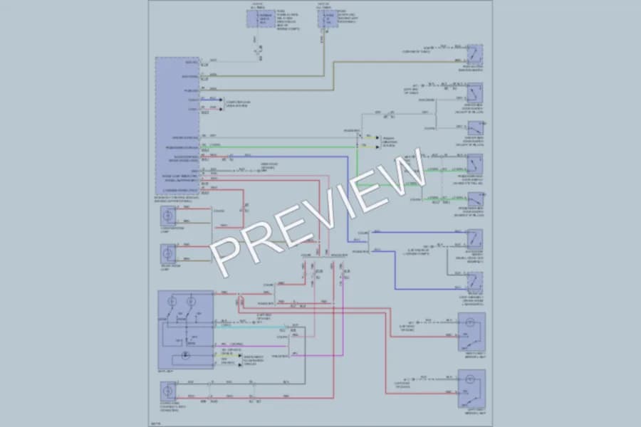 2011 Nissan 370Z Interior Lights wiring diagram preview