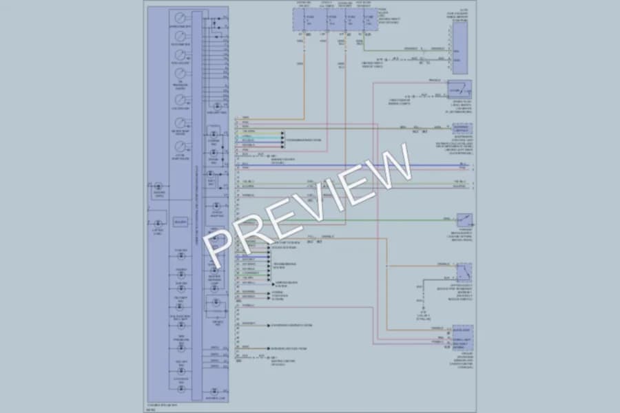 2011 Nissan Armada Instrument Cluster wiring diagram preview