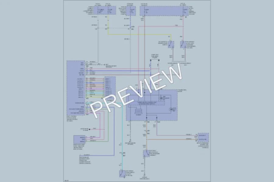 2011 Nissan Armada Warning Systems wiring diagram preview