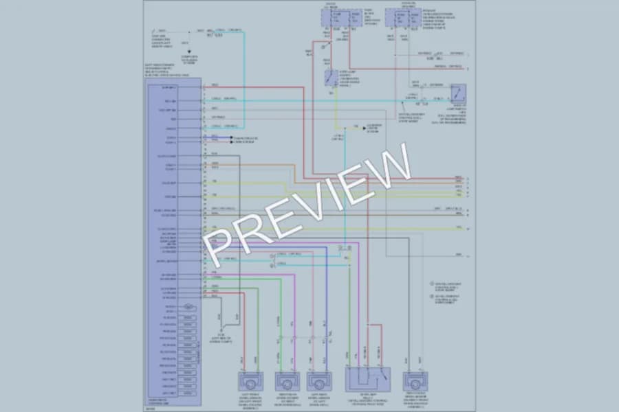 2011 Nissan Frontier Anti Lock Brakes wiring diagram preview