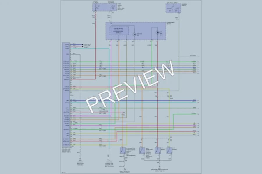 2011 Nissan Frontier Transmission wiring diagram preview