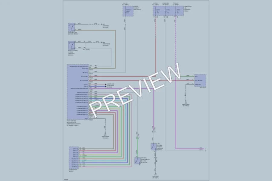 2011 Nissan GTR Headlights wiring diagram preview